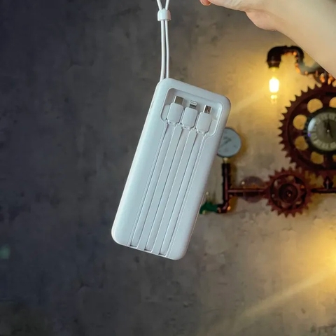 Pin dự phòng PISEN QUICK Strict Selectrion-Belt 10000mAh 22.5W tích hợp dây sạc - LS-DY107