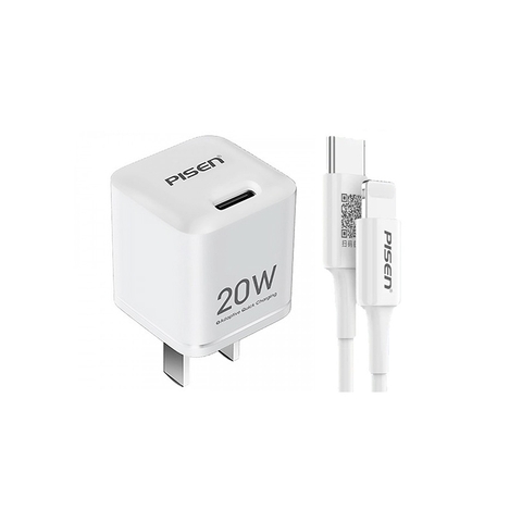 Bộ sạc Pisen Quick Ice Crystal PD 20W (KPD201)