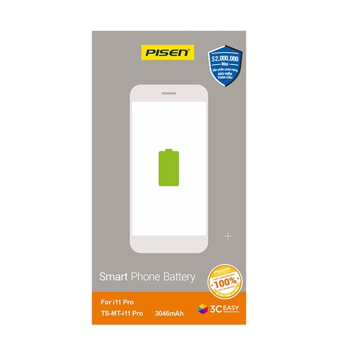 Pin iPhone 11 Pro chính hãng PISEN - 3046 mAh