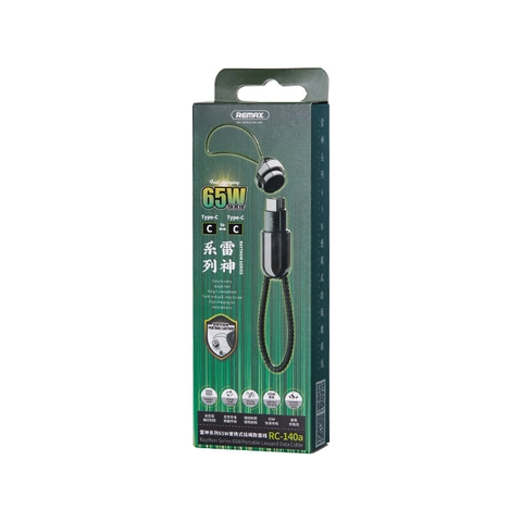 Cáp sạc nhanh Remax RC-140a C to C PD 65W dài 20 cm