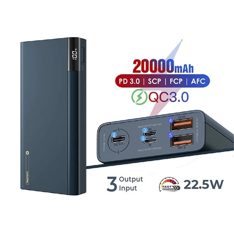 Pin Dự Phòng Remax RPP-108 20000mAh Chính Hãng