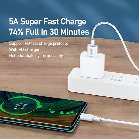 Cáp sạc Type C to Lightning 20W Remax RC-175i