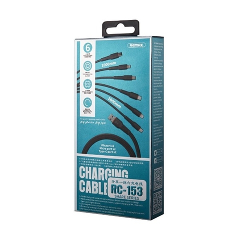 Cáp sạc Remax RC-153i 6 đầu