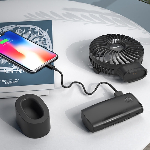 Quạt cầm tay kiêm pin dự phòng HOCO F11