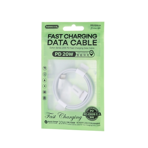 Cáp sạc iPhone Remax RC-C026 PD 20W