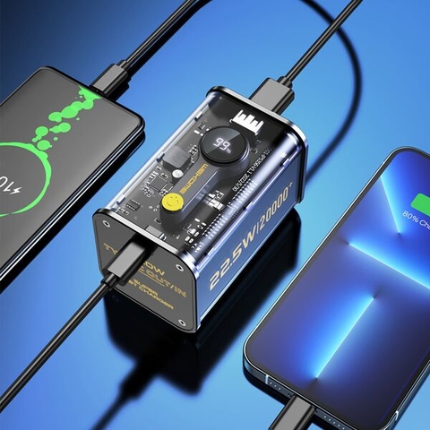 Pin dự phòng trong suốt Wekome WP-337 20000 mAh