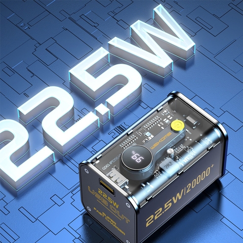 Pin dự phòng trong suốt Wekome WP-337 20000 mAh