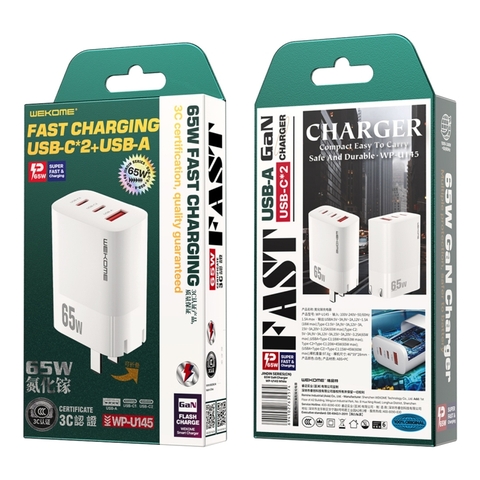 Cốc sạc Wekome WP-U145 65W 2C1A