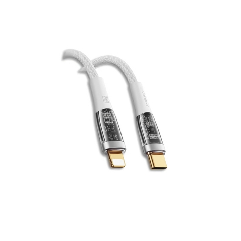 Cáp USB-C to Lightning Pisen Quick Ice Crystal PD Explorer rainbow 120cm LT-TC25-1200