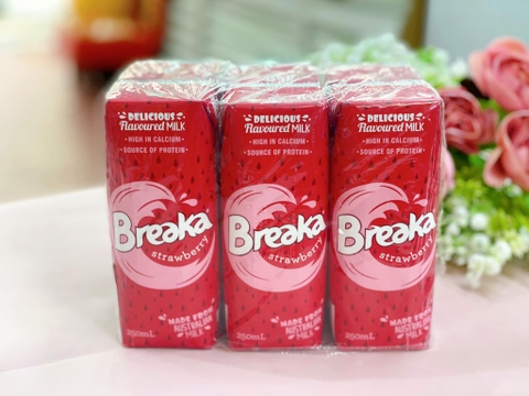 Sữa Tươi Breaka Hương Dâu hộp 250ml