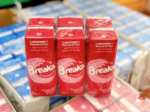 Sữa Tươi Breaka Hương Dâu hộp 250ml