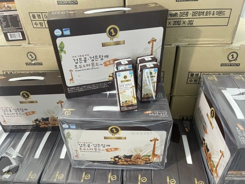 SỮA HẠNH NHÂN ÓC CHÓ ĐẬU ĐEN GOLDEN HEALTH CỦA HÀN QUỐC 195ML