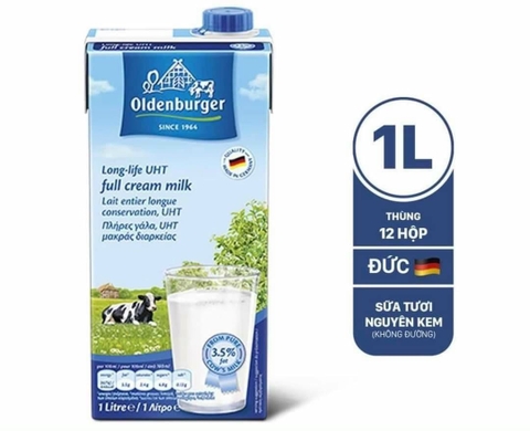 Sữa tươi Oldenburger Nguyên Kem 1 lít