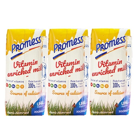 Sữa Tươi Promess Ít béo Giàu Vitamin 200ml