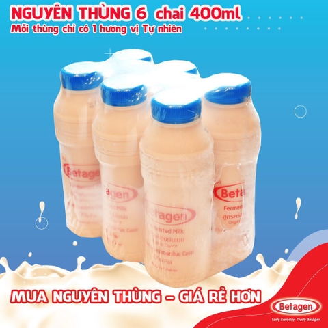 Sữa lên men Tự nhiên Betagen chai 400ml