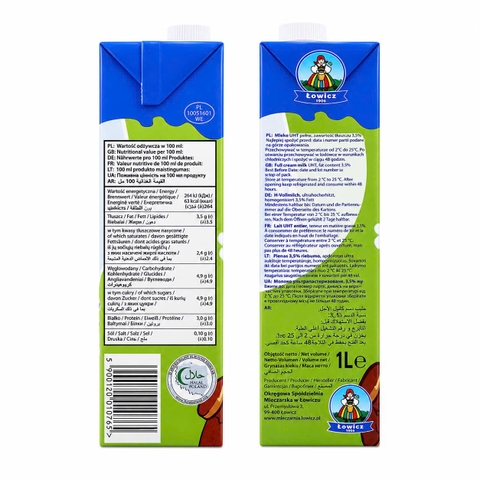 Sữa Tươi LOWICZ Nguyên Kem 3.5% Fat