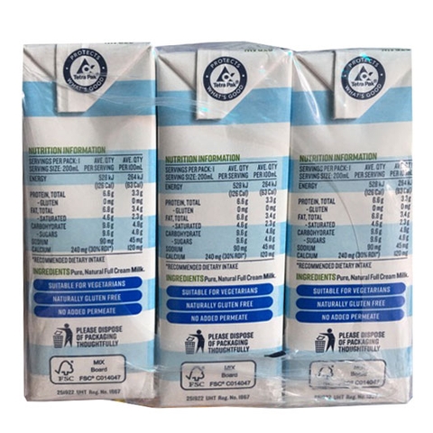 Sữa Tươi Nguyên Kem Devondale 200ml