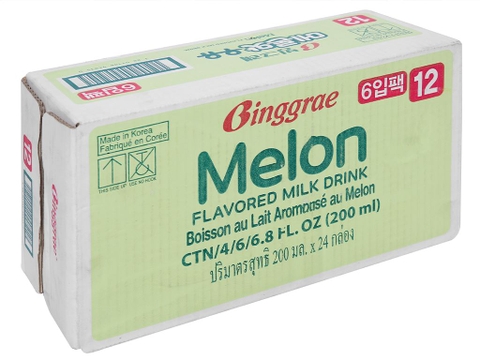 Sữa tươi Binggrae Hương Dưa Lưới 200ml