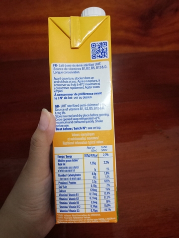 Sữa Tươi Promess Ít béo Giàu Vitamin 1 Lít