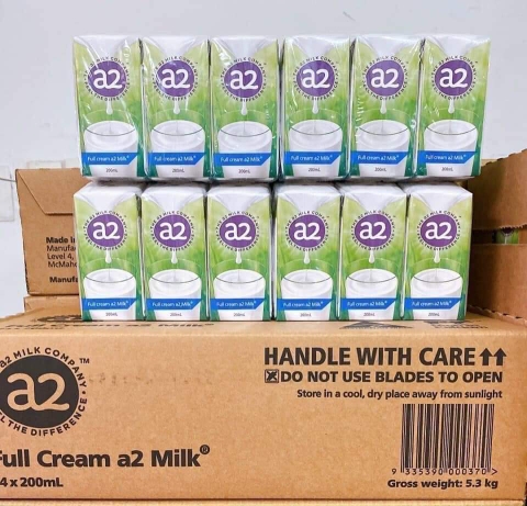 Sữa tươi Nguyên kem A2 hộp 200ml