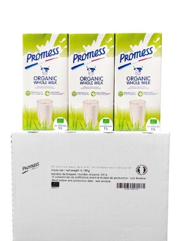 Sữa Tươi Promess Nguyên Kem HỮU CƠ 1 Lít - Promess Organic