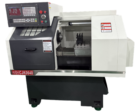 Máy Tiện CNC Mini CJK0640 – Tiện Trục Chính Xác Cao | Hệ CNC 838TD