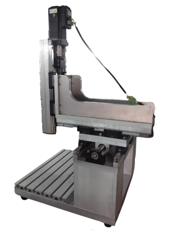 Khung máy CNC mini 3 trục – Kết cấu nhôm nguyên khối, bàn gá T-slot