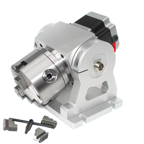 Trục thứ tư CNC (Đầu chia độ – Trục quay A) mâm cặp 3 chấu HT90-10-100A