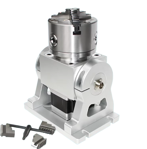 Trục thứ tư CNC (Đầu chia độ – Trục quay A) mâm cặp 3 chấu HT90-10-100A