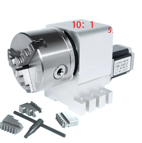 Trục Quay CNC 100mm (Trục A – Mâm 3 Chấu / 4 Chấu)