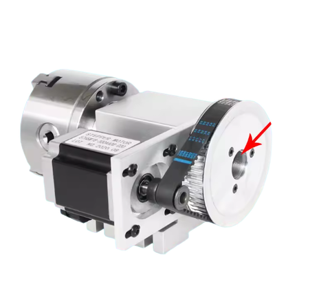 Đầu Chia Độ CNC Trục A – Mâm Cặp D100, Lỗ Xuyên 22mm