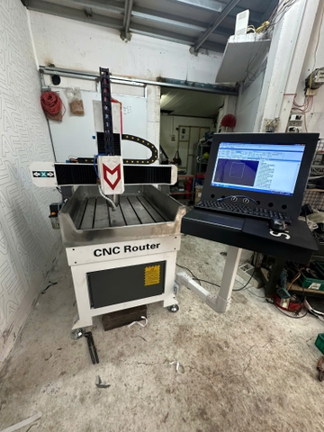 CNC Router 6090 Khung Gang Cứng Vững Gia Công Nhôm - Phíp Pakelit