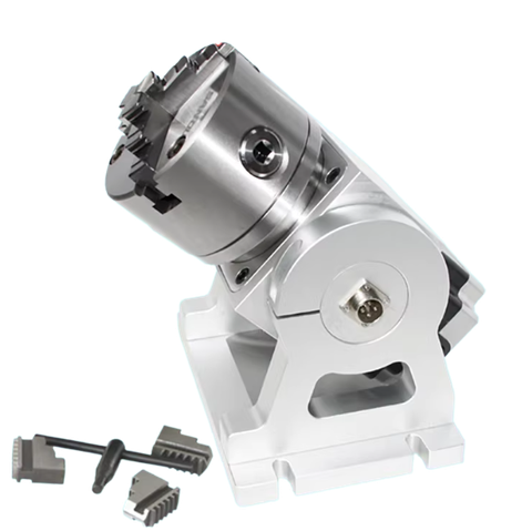 Trục thứ tư CNC (Đầu chia độ – Trục quay A) mâm cặp 3 chấu HT90-10-100A