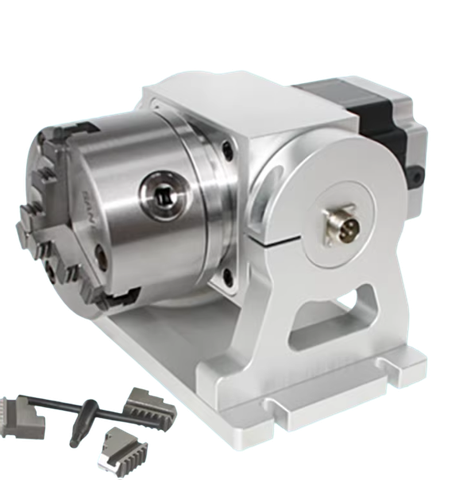 Trục thứ tư CNC (Đầu chia độ – Trục quay A) mâm cặp 3 chấu HT90-10-100A