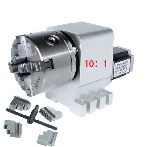 Trục Quay CNC 100mm (Trục A – Mâm 3 Chấu / 4 Chấu)