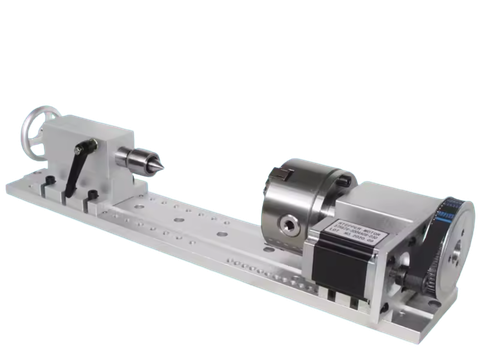 Đầu Chia Độ CNC Trục A – Mâm Cặp D100, Lỗ Xuyên 22mm