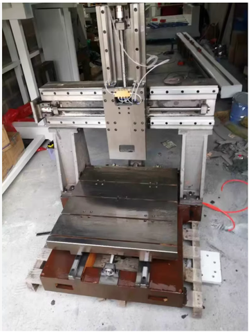 Khung Máy CNC mini Công Nghiệp Gang Đúc – Cổng Trục Bàn Rãnh Chữ T