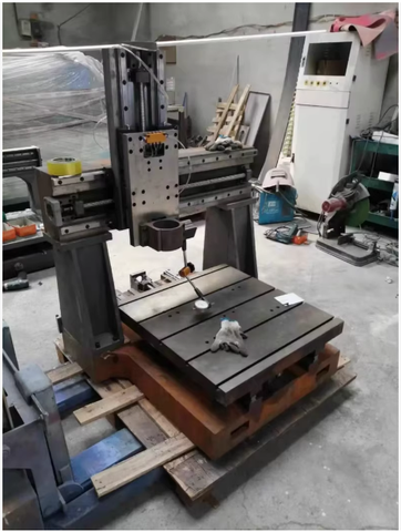 Khung Máy CNC mini Công Nghiệp Gang Đúc – Cổng Trục Bàn Rãnh Chữ T