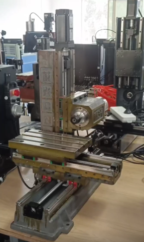Máy Phay Ngang Mini Gang Đúc – Hành Trình X260 × Y290 × Z200mm