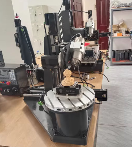 Máy CNC Mini 5 Trục A-C Để Bàn – Hành Trình 350×230×230mm