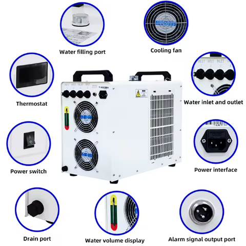 Máy làm lạnh nước JL-3200 (PA / PB) – Giải pháp làm mát nâng cao cho máy laser CO₂
