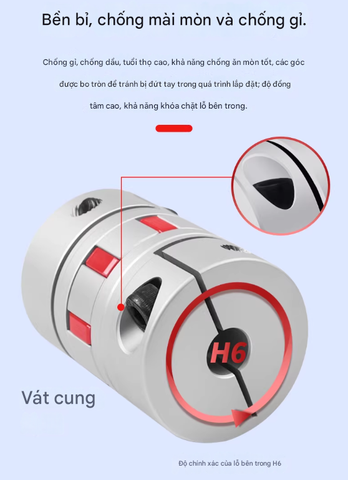 Khớp nối trục CNC XB – Khớp nối đệm hoa mai