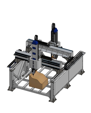 MÁY CNC 2 ĐẦU XZ KHỔ LỚN – DUAL GANTRY CNC 1300×2500