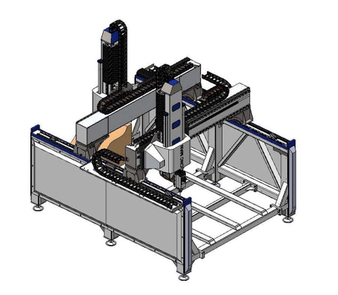MÁY CNC 2 ĐẦU XZ KHỔ LỚN – DUAL GANTRY CNC 1300×2500