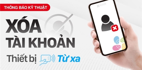 Hướng dẫn xóa tài khoản Ezviz trên App Ezviz