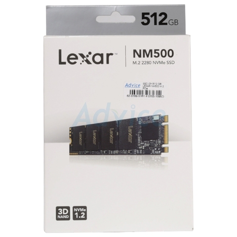 Ổ cứng SSD Lexar 512GB NM500 PCIe G3x2 M.2 2280 (LNM500-512RB)