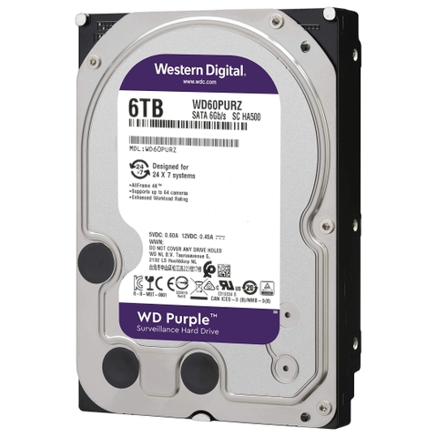 Ổ cứng HDD 6TB Western Digital WD Purple (Chuyên Camera)