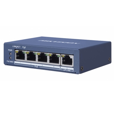 Switch POE GIGABIT Hi POE Hikvision DS-3E0505HP-E 4 cổng 1000Mpbs, 1 cổng uplink 1000Mbps , Layer 2