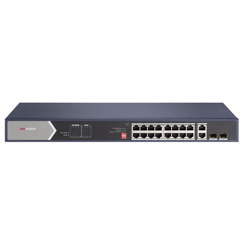 Switch mạng 16 cổng PoE Hikvision DS-3E0520HP-E, hỗ trợ HiPOE