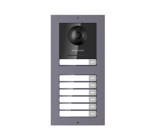 Nút bấm IP Hikvision DS-KIS27 7 cổng cho bảy căn hộ riêng biệt, thiết kế sang trọng (Lắp âm tường)